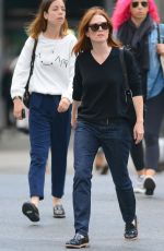 JULIANNE MOORE Out and About in New York 09/22/2015