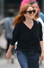 JULIANNE MOORE Out and About in New York 09/22/2015