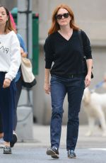 JULIANNE MOORE Out and About in New York 09/22/2015