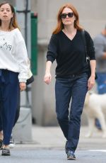 JULIANNE MOORE Out and About in New York 09/22/2015