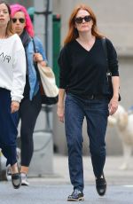 JULIANNE MOORE Out and About in New York 09/22/2015
