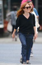 JULIANNE MOORE Out and About in New York 09/22/2015