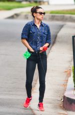 JULIETTE LEWIS Walks Her Dog Out in Los Angeles 09/16/2015