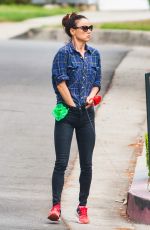 JULIETTE LEWIS Walks Her Dog Out in Los Angeles 09/16/2015