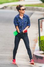 JULIETTE LEWIS Walks Her Dog Out in Los Angeles 09/16/2015