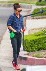 JULIETTE LEWIS Walks Her Dog Out in Los Angeles 09/16/2015