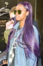 JUSTINE SKYE Leaves Her Hotel in New York 09/14/2015
