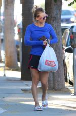 KALEY CUOCO in Shorts Leaves a Gym in Studio City 08/31/2015