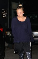 KALEY CUOCO Leaves a Late Yoga Session 09/24/2015