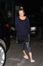 KALEY CUOCO Leaves a Late Yoga Session 09/24/2015