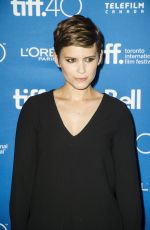 KATE MARA at Man Down Press Conference at 2015 TIFF 09/15/2015