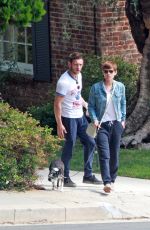 KATE MARA Checking Out a House for Sale in Los Angeles 09/04/2015