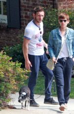 KATE MARA Checking Out a House for Sale in Los Angeles 09/04/2015