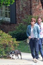 KATE MARA Checking Out a House for Sale in Los Angeles 09/04/2015