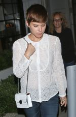 KATE MARA Leaves Gracias Madre Restaurant in West Hollywood 09/03/2015