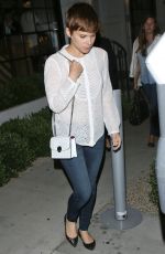 KATE MARA Leaves Gracias Madre Restaurant in West Hollywood 09/03/2015