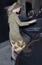 KATE MOSS Leaves Chiltern Firehouse in London 09/11/2015