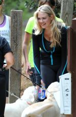 KATE UPTON Hiking at Runyon Canyon in Los Angeles 08/03/2015