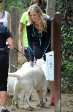 KATE UPTON Hiking at Runyon Canyon in Los Angeles 08/03/2015