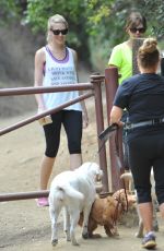 KATE UPTON Hiking at Runyon Canyon in Los Angeles 08/03/2015