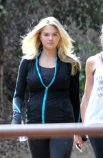KATE UPTON Hiking at Runyon Canyon in Los Angeles 08/03/2015