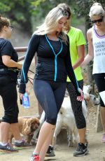 KATE UPTON Hiking at Runyon Canyon in Los Angeles 08/03/2015
