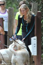 KATE UPTON Hiking at Runyon Canyon in Los Angeles 08/03/2015