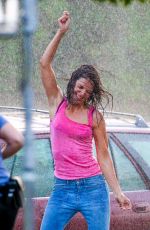 KATIE HOLMES on the Set of All We Had in New York 09/02/2015