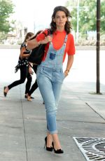KATIE HOLMES Out and About in New York 09/22/2015