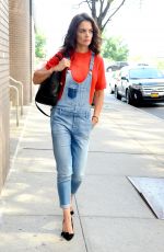 KATIE HOLMES Out and About in New York 09/22/2015