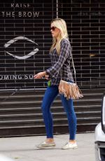 KATRINA BOWDEN Walks Her Dog out in East Village 09/25/2015