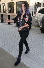 KAYA SCODELARIO Arrives at BBC Radio 1 Studios in London 09/07/2015