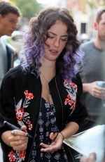 KAYA SCODELARIO Arrives at BBC Radio 1 Studios in London 09/07/2015
