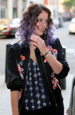 KAYA SCODELARIO Arrives at BBC Radio 1 Studios in London 09/07/2015