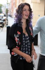 KAYA SCODELARIO Arrives at BBC Radio 1 Studios in London 09/07/2015