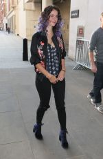 KAYA SCODELARIO Arrives at BBC Radio 1 Studios in London 09/07/2015
