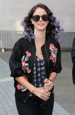 KAYA SCODELARIO Arrives at BBC Radio 1 Studios in London 09/07/2015