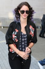 KAYA SCODELARIO Arrives at BBC Radio 1 Studios in London 09/07/2015
