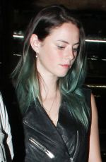 KAYA SCODELARIO at Figueira Rubaiyat Restaurant in Sao Paulo 08/31/2015