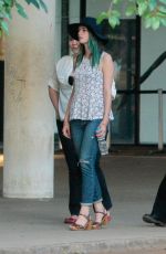 KAYA SCODELARIO Out and About in Sao Paulo 08/31/2015