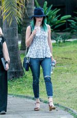KAYA SCODELARIO Out and About in Sao Paulo 08/31/2015
