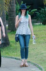 KAYA SCODELARIO Out and About in Sao Paulo 08/31/2015