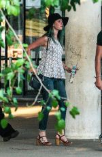 KAYA SCODELARIO Out and About in Sao Paulo 08/31/2015