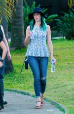 KAYA SCODELARIO Out and About in Sao Paulo 08/31/2015
