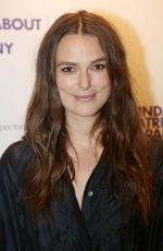 KEIRA KNIGHTLEY at Roundabout 50th Anniversary in New York 09/10/2015