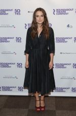 KEIRA KNIGHTLEY at Roundabout 50th Anniversary in New York 09/10/2015