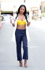 KEKE PALMER Leaves WB Studios in Los Angeles 09/21/2015