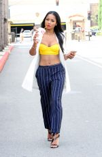 KEKE PALMER Leaves WB Studios in Los Angeles 09/21/2015