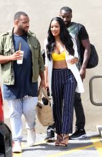 KEKE PALMER Leaves WB Studios in Los Angeles 09/21/2015