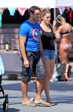 KELLY BROOK Out and About in Manhattan Beach 09/23/2015